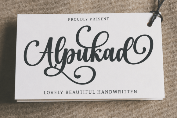 Alpukad: A Handwritten Script Font with Modern Elegance