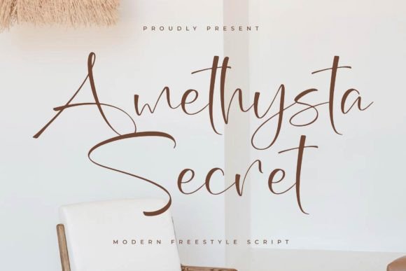 Amethysta Secret: The Modern Luxury Script Font