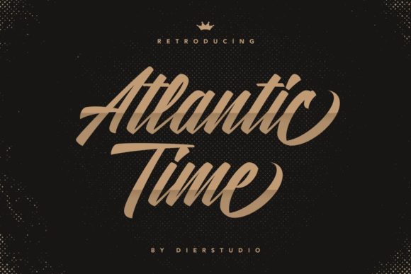 Atlantic Time: A Handwritten Font for Romantic Projects