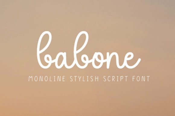 Babone: The Monoline Script for Modern Creators