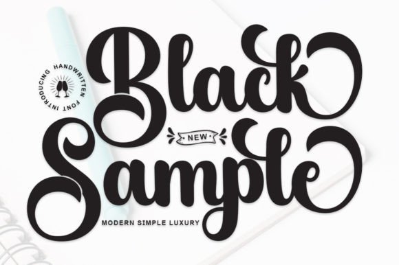 Black Sample: A Font That Blends Charm with Sophistication