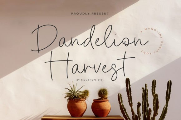 Dandelion Harvest: A Script Font for Elegant Design