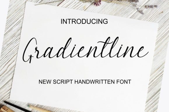 Gradientline: The Fluid Script Font for Modern Brands