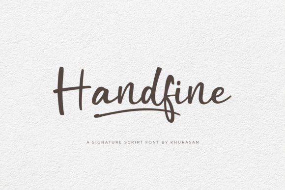 Handfine: The Modern Script Font for Elegant Designs