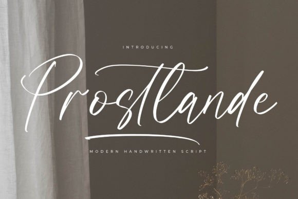Prostlande: A Modern Handwritten Script for Elegant Branding