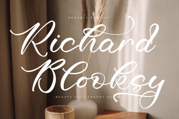 Richard Blooksy: A Modern Luxury Script for Distinctive Branding