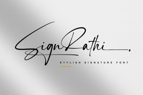 Sign Rathi: The Elegant Cursive Script for Modern Brands