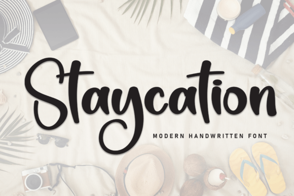 Staycation: Elevating Modern Design with a Script Font