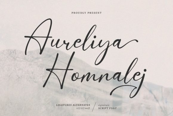 Unveiling Aureliya Homnalej: A Dainty Script for Elegant Design